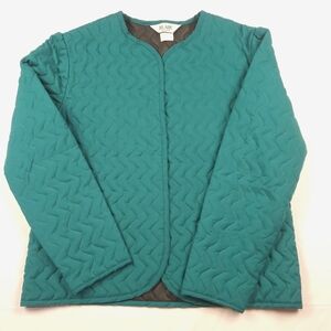 Blair Teal Quilted Jacket Size Large